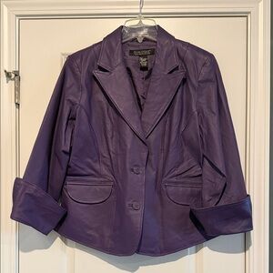 Dialogue Women's Blazer in Rich Purple
